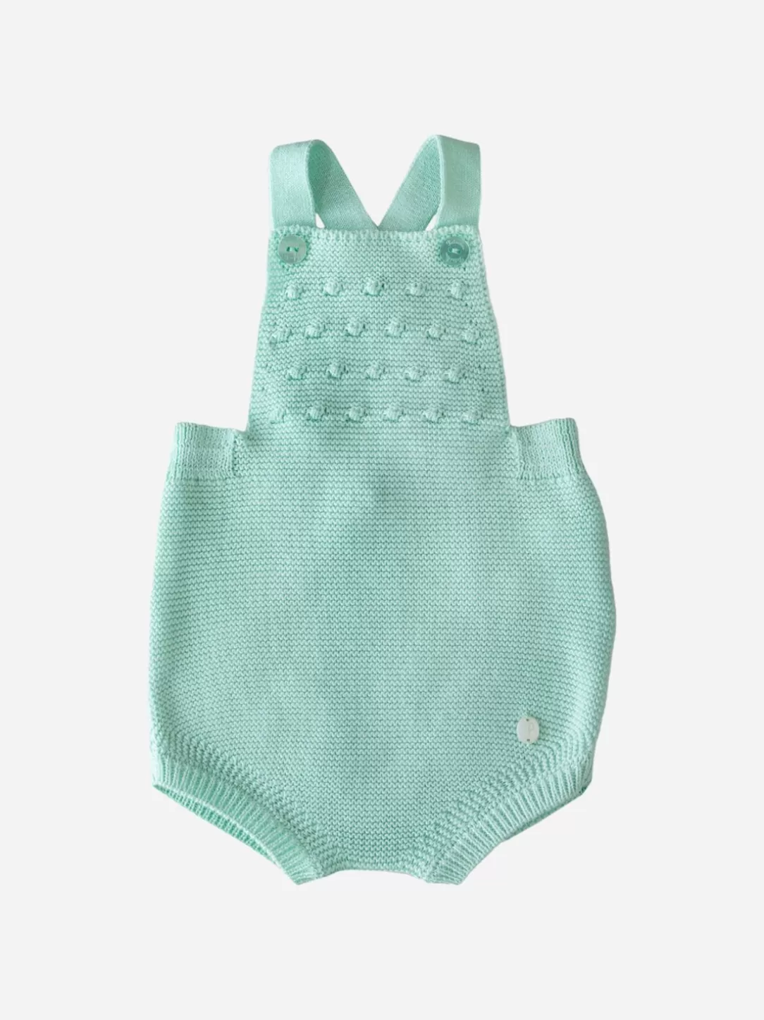 Baby Patachou Aqua Green Knit Baby Jumpsuit