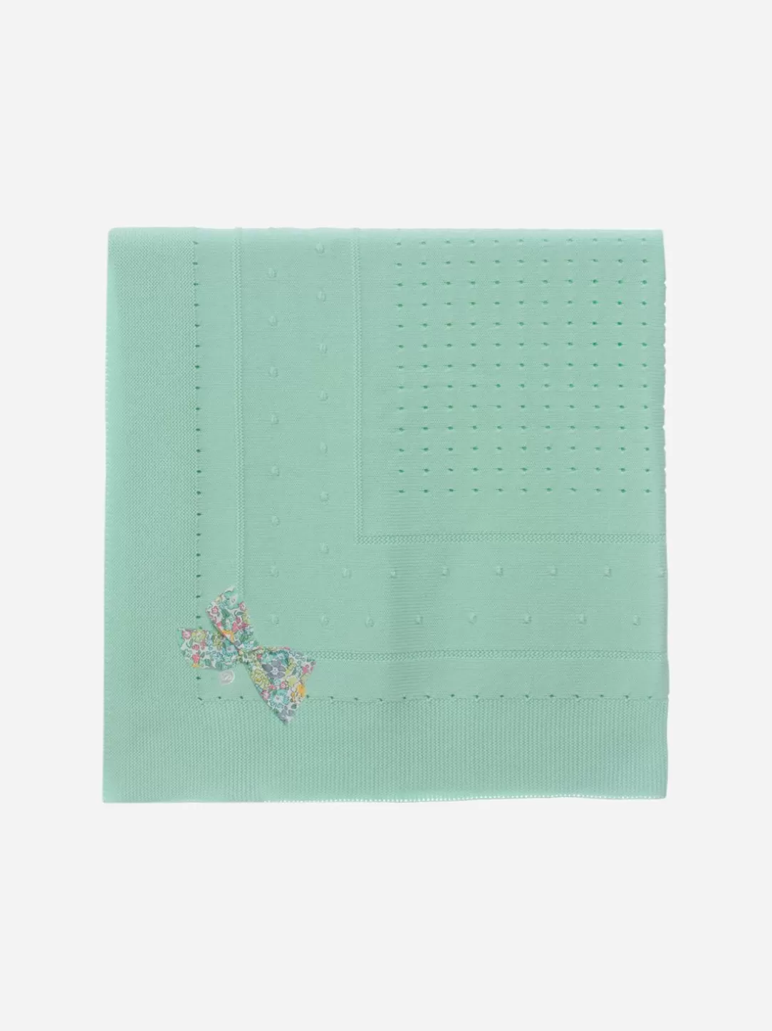 Baby Patachou Aqua Green Knitted Blanket