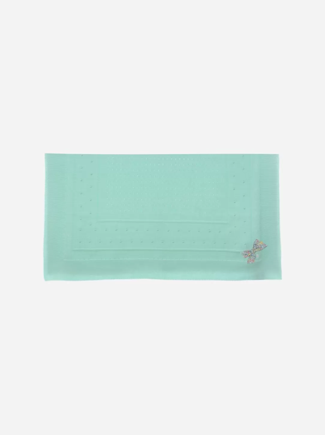 Baby Patachou Aqua Green Knitted Blanket