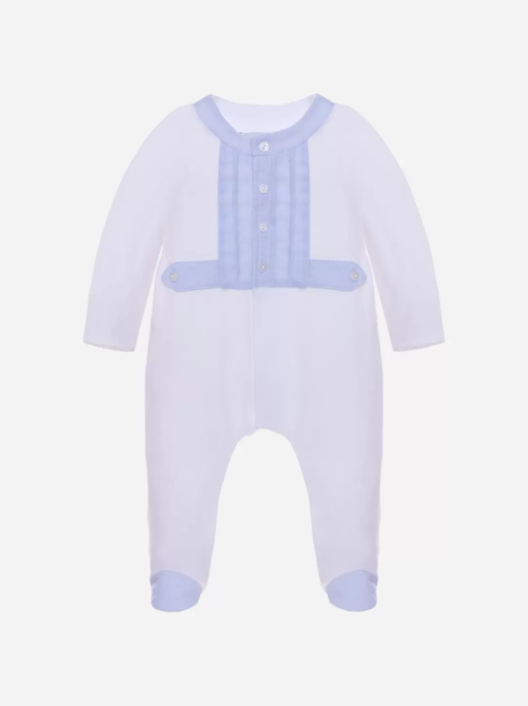 Baby Patachou Baby Boy White Babygrow