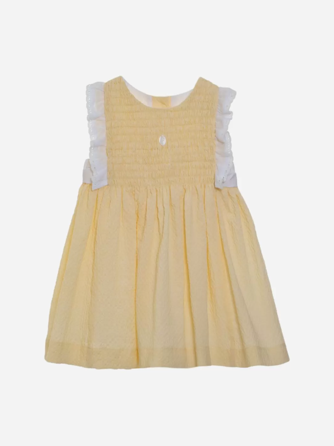 Baby Patachou Baby Girl Yellow Dress With Ruffles