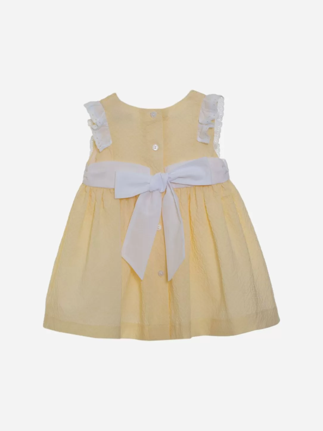 Baby Patachou Baby Girl Yellow Dress With Ruffles