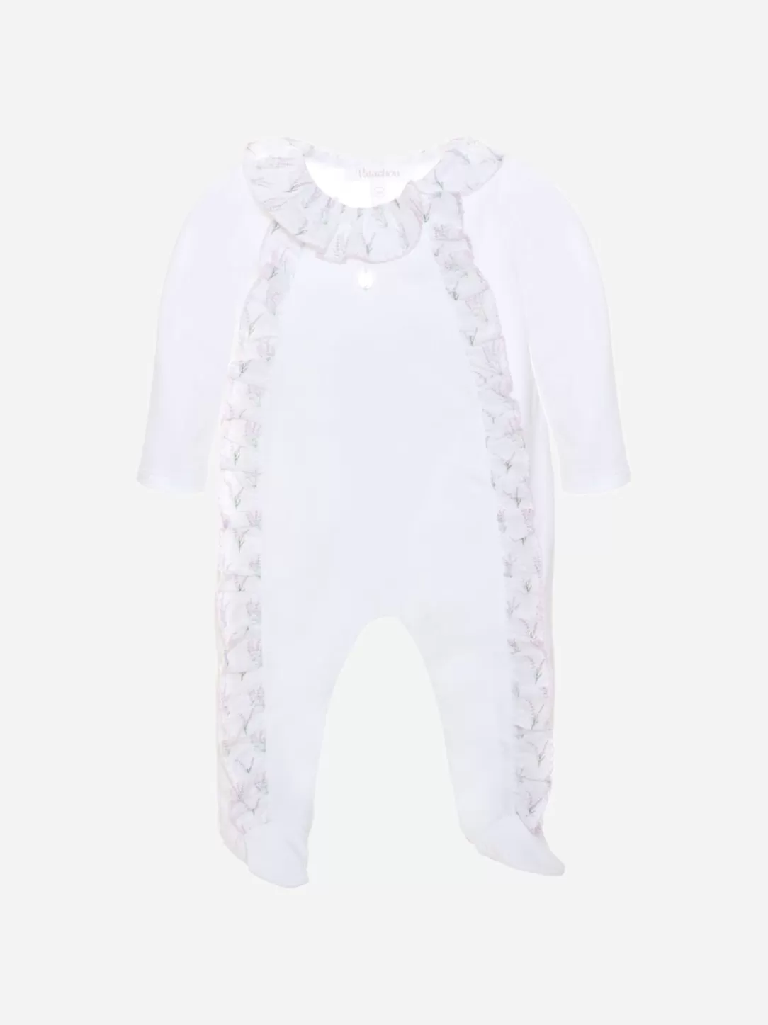 Baby Patachou Babygrow With Lavender Print