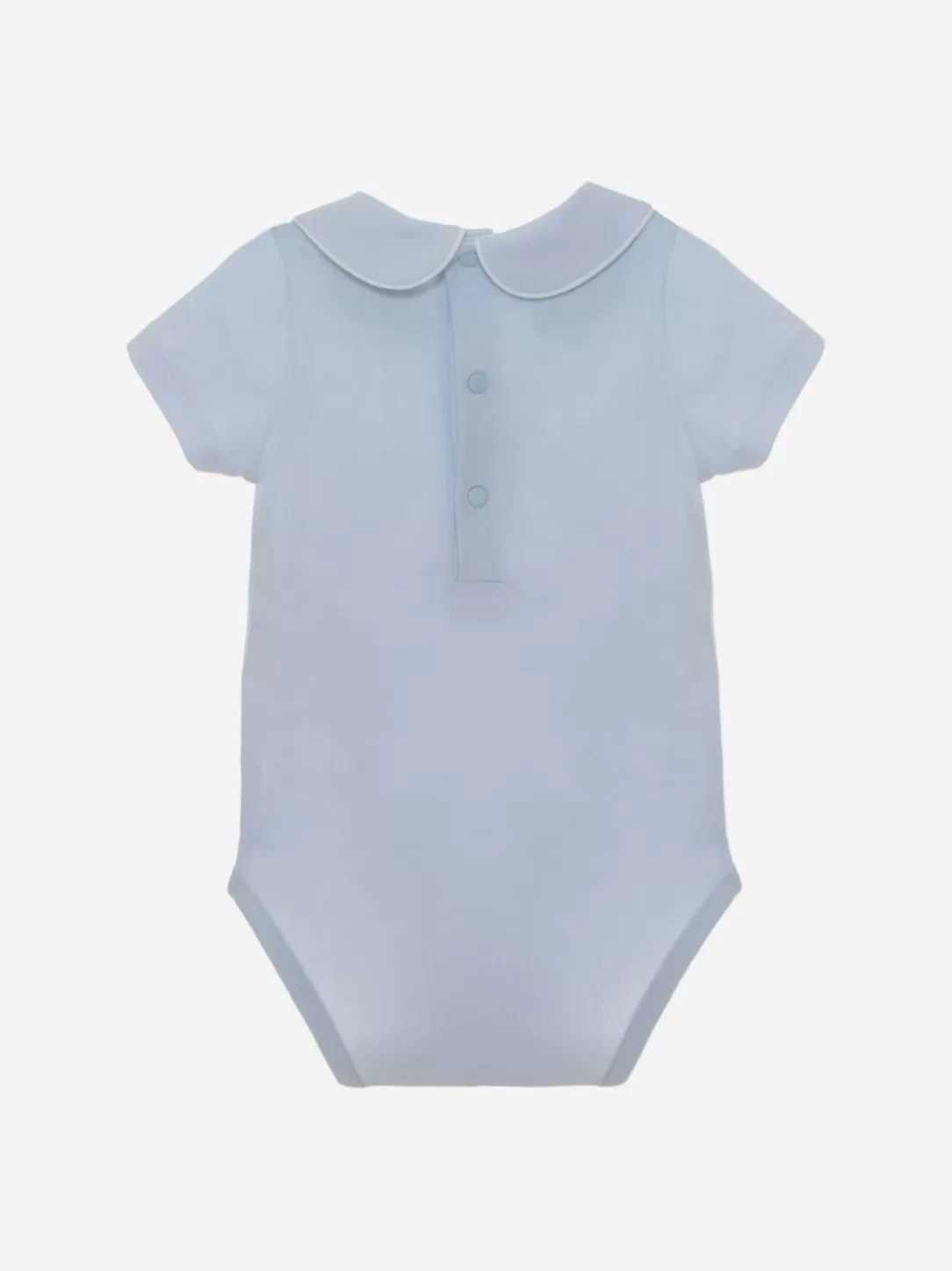 Baby Patachou Basic Bodysuit In Blue Jersey