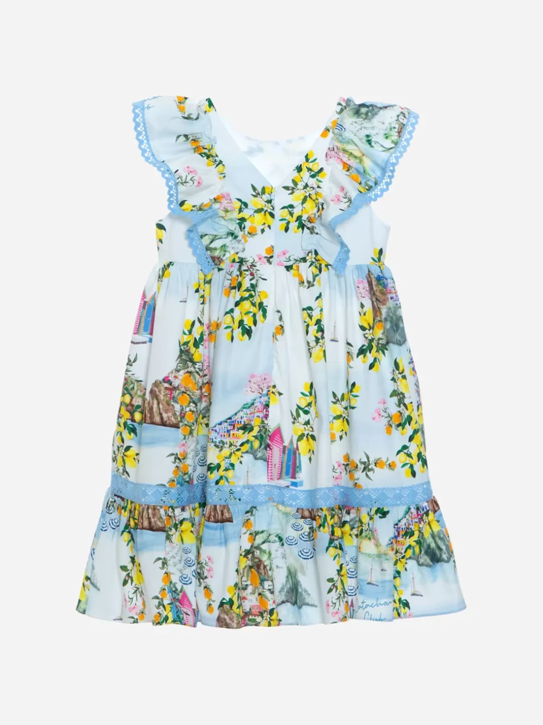 Girl Patachou Beach Club Print Dress