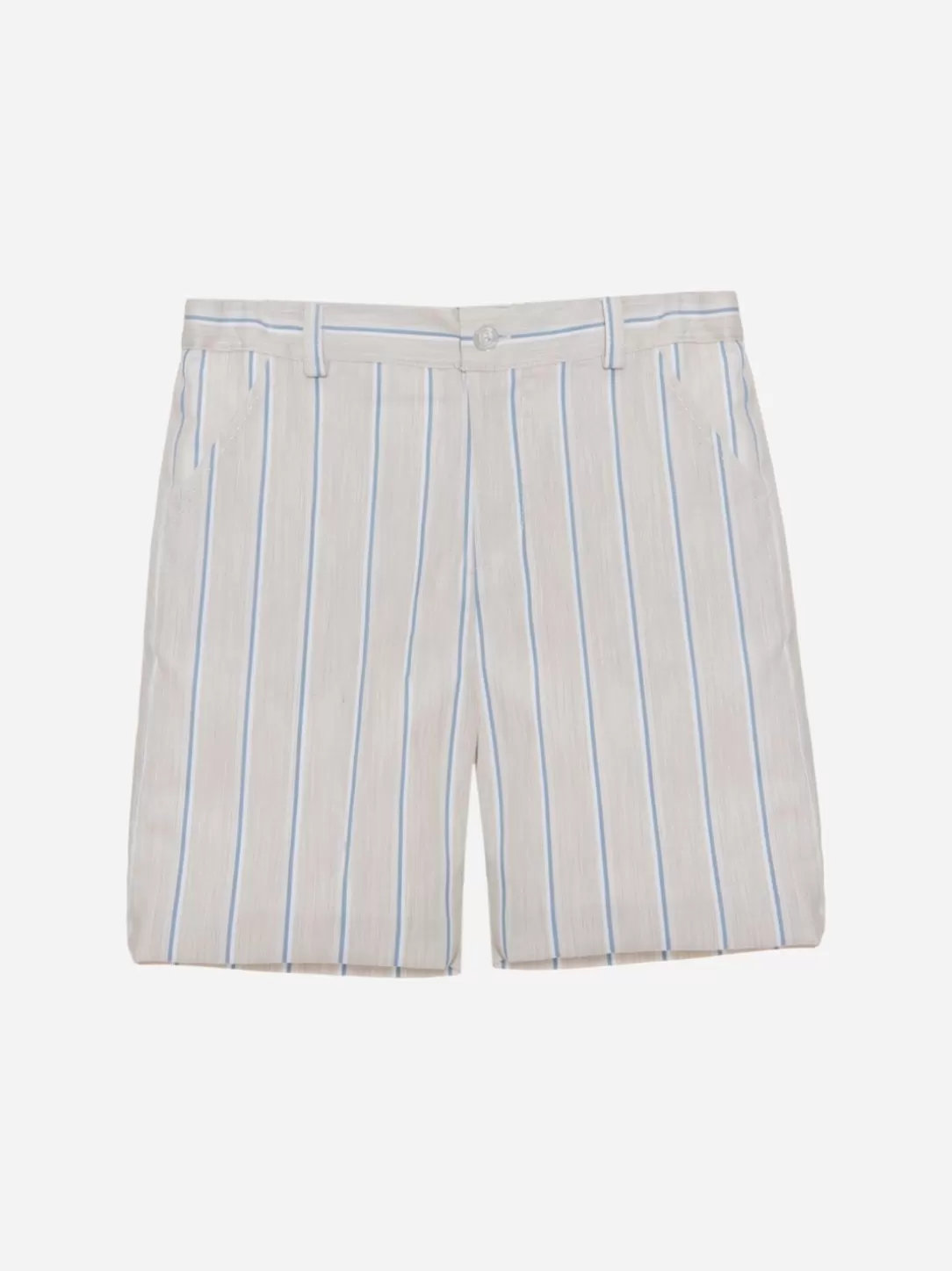 Baby Patachou Beige Blue Stripes Shorts