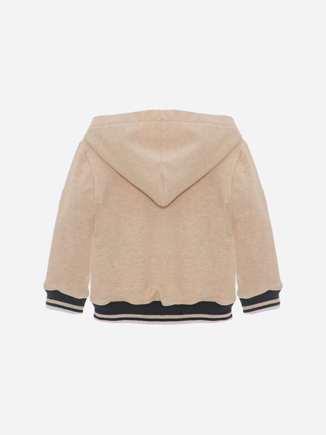 Baby Patachou Beige Cotton Fleece Jacket