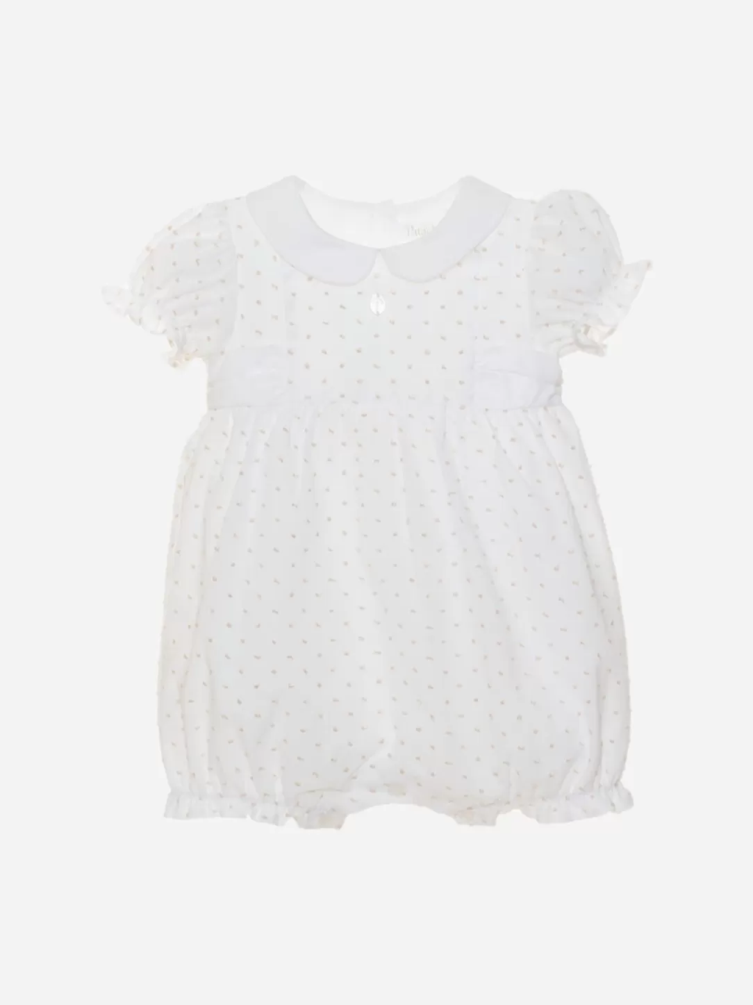 Baby Patachou Beige Dots Romper