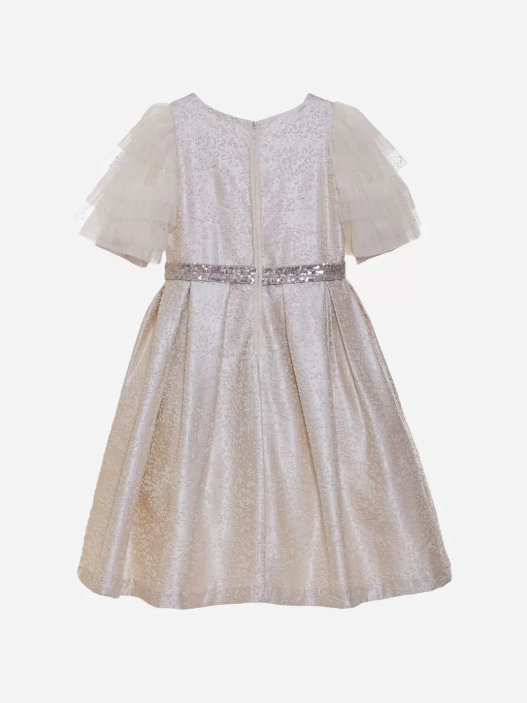 Girl Patachou Beige Haute Couture Dress