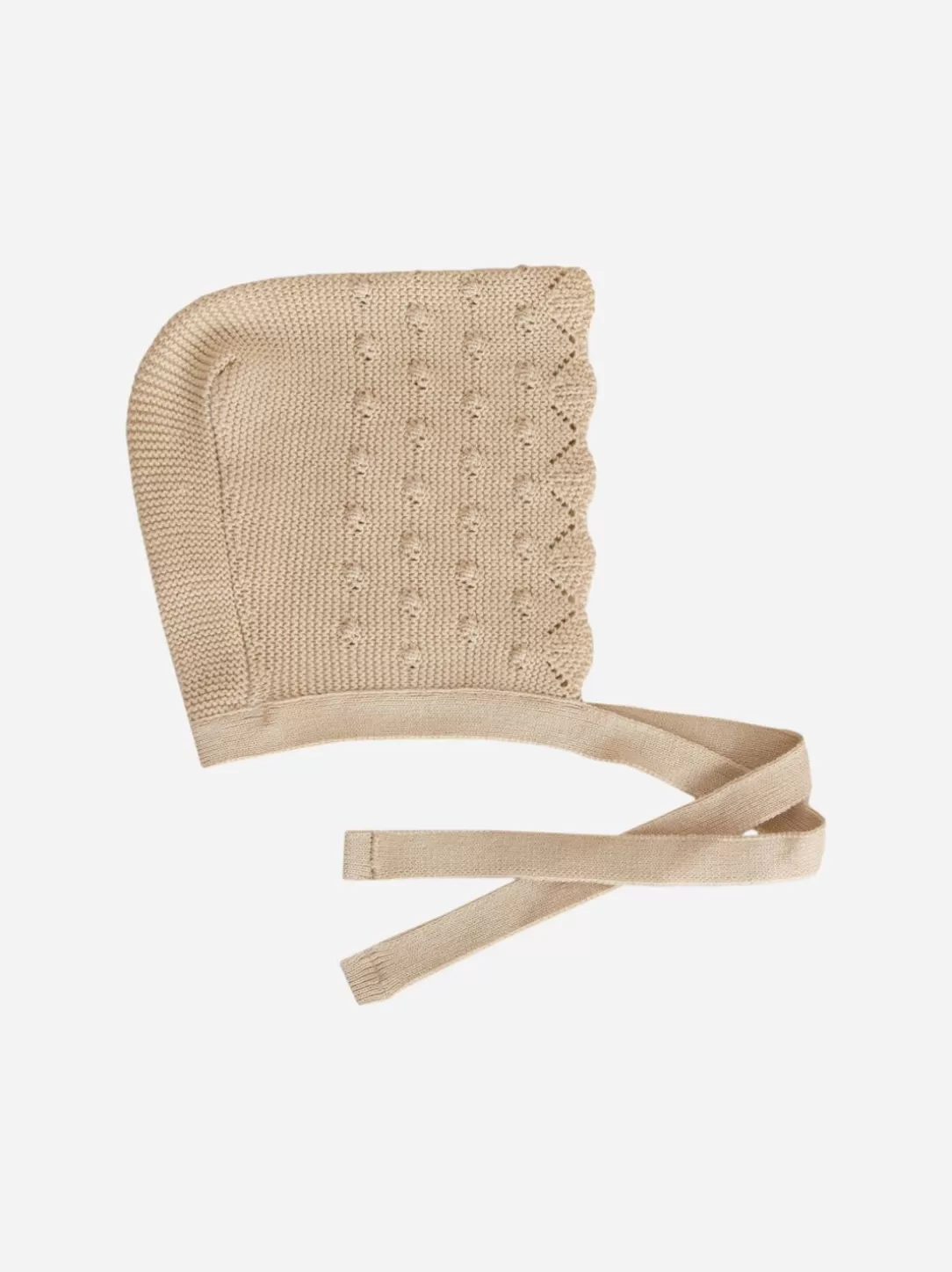 Baby Patachou Beige Knitted Unisex Bonnet