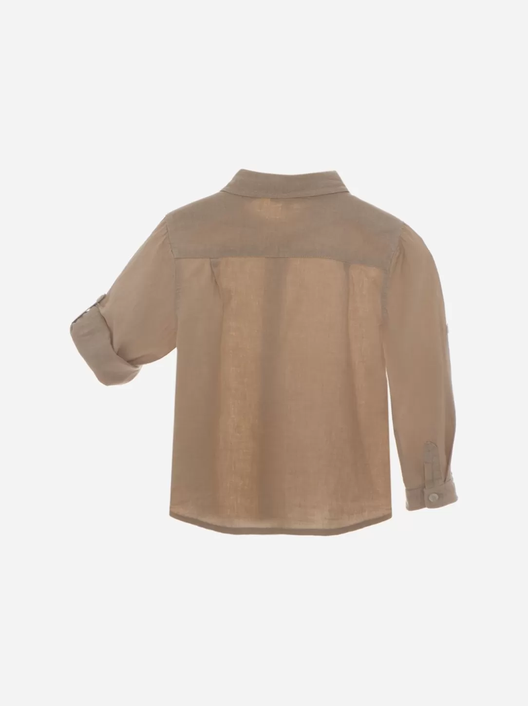 Baby Patachou Beige Shirt Made In Linen