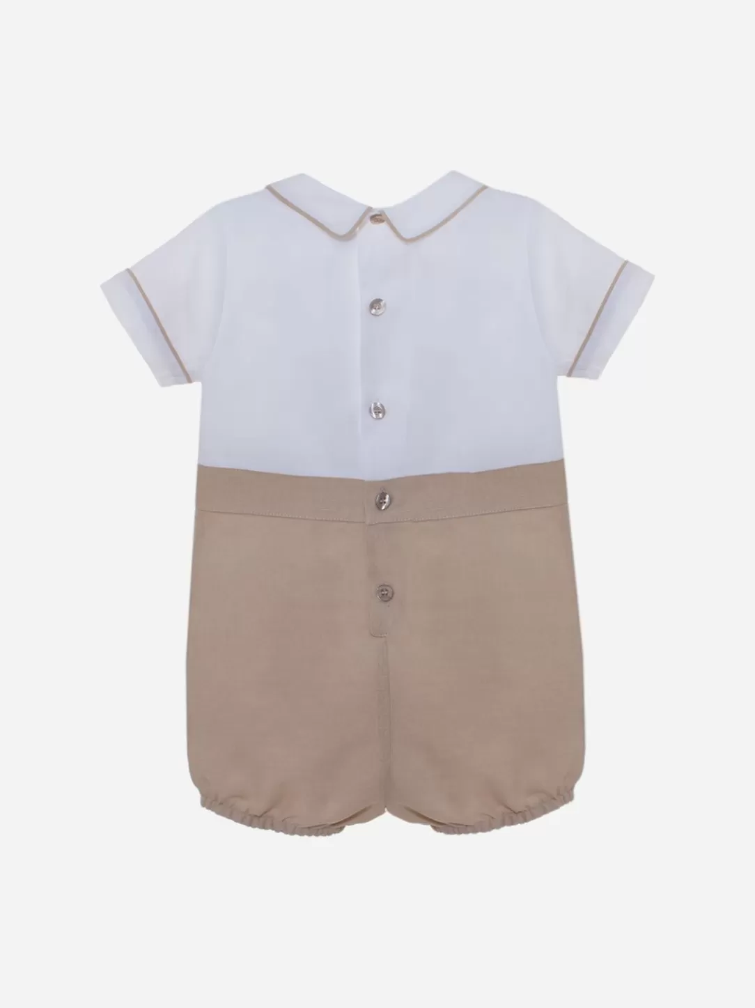 Baby Patachou Beige Short Sleeve Jumpsuit