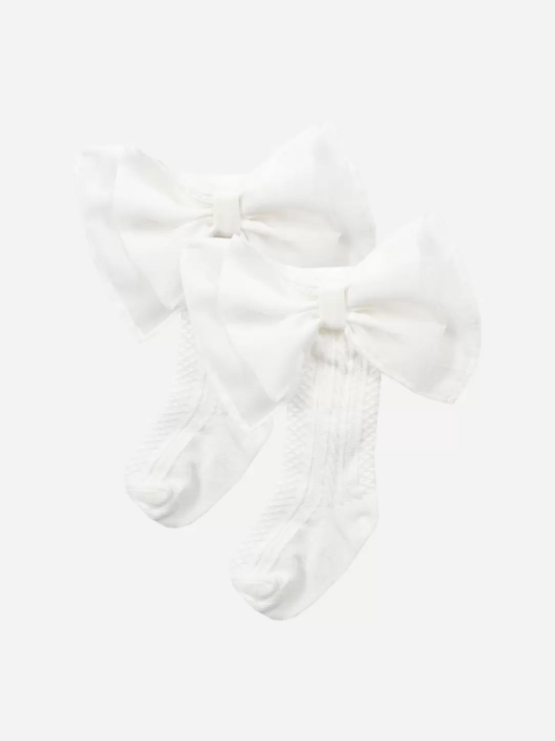 Baby Patachou Big Ecru Bow Socks