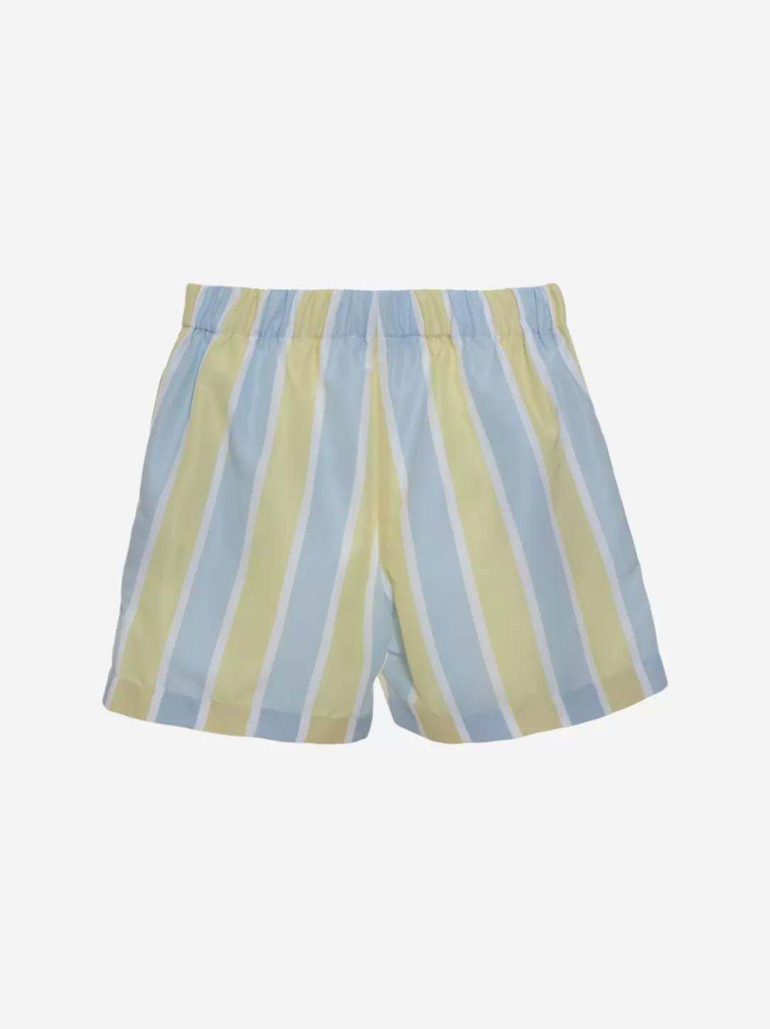 Boy Patachou Blue And Yellow Striped Swim Shorts