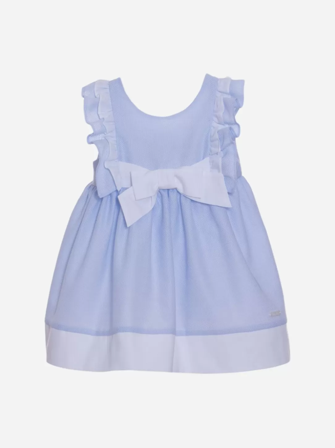 Baby Patachou Blue Baby Girl Dress With Lace