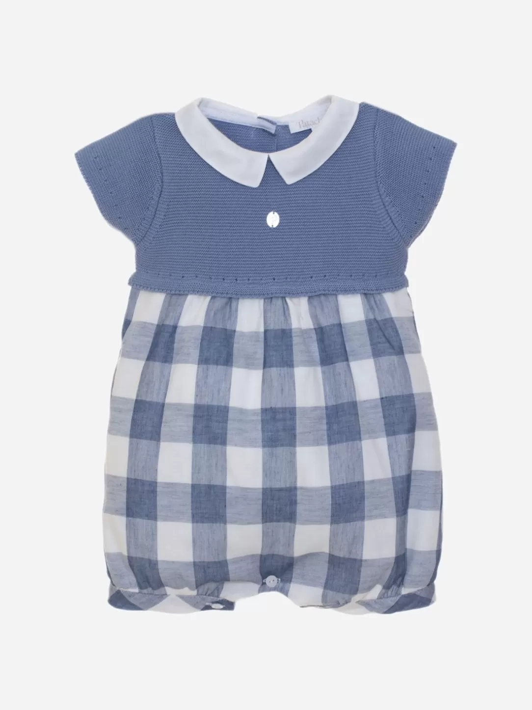 Baby Patachou Blue Checkered Romper