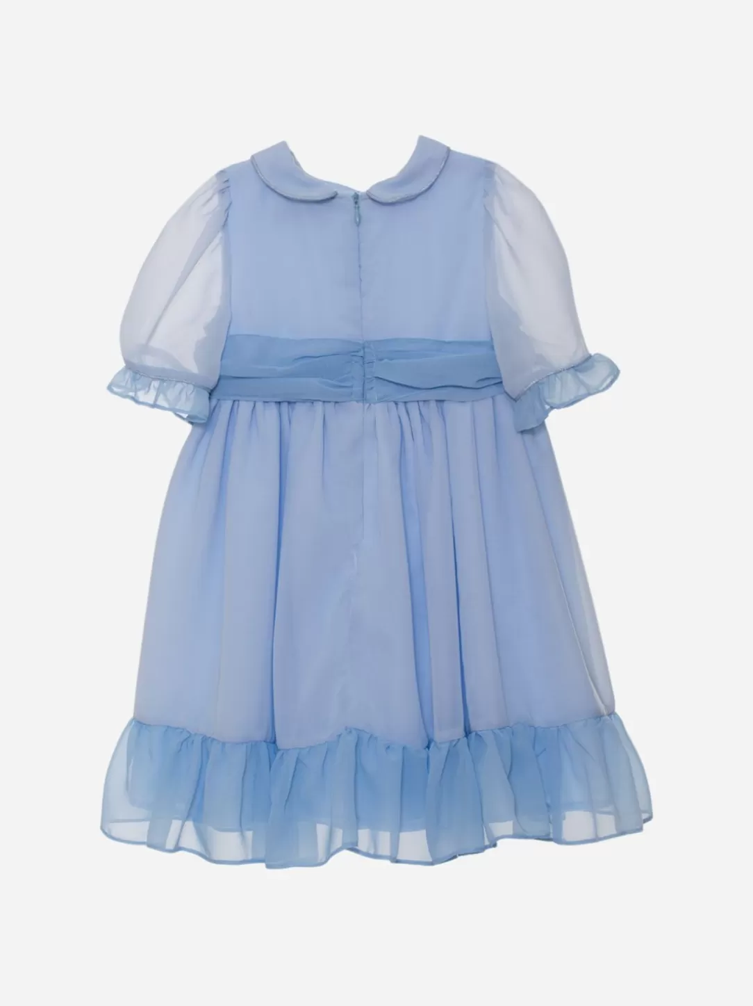 Baby Patachou Blue Chiffon Girls Dress