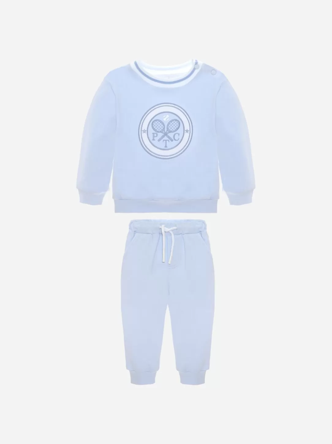 Baby Patachou Blue Cotton Fleece Set