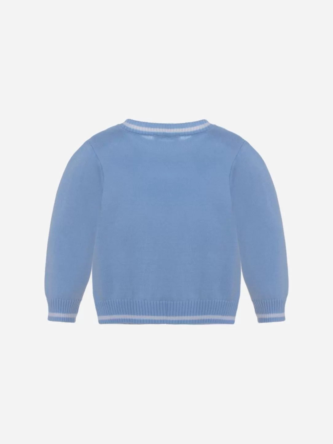 Boy Patachou Blue Knitted Sweater With Boats