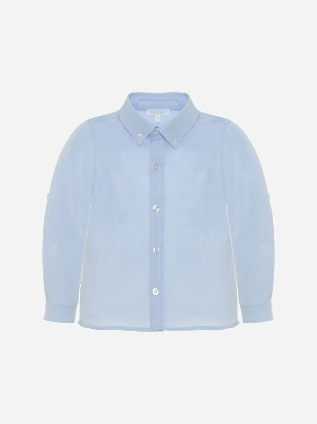 Baby Patachou Blue Rope Embroidered Shirt