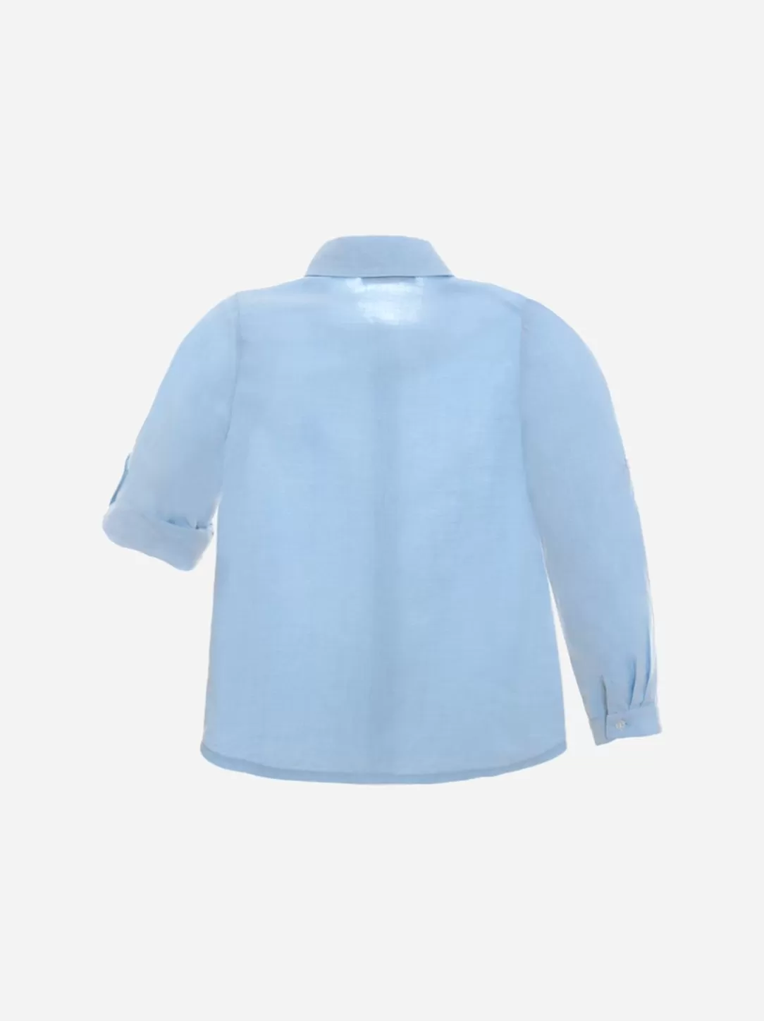 Boy Patachou Blue Shirt Made In Linen