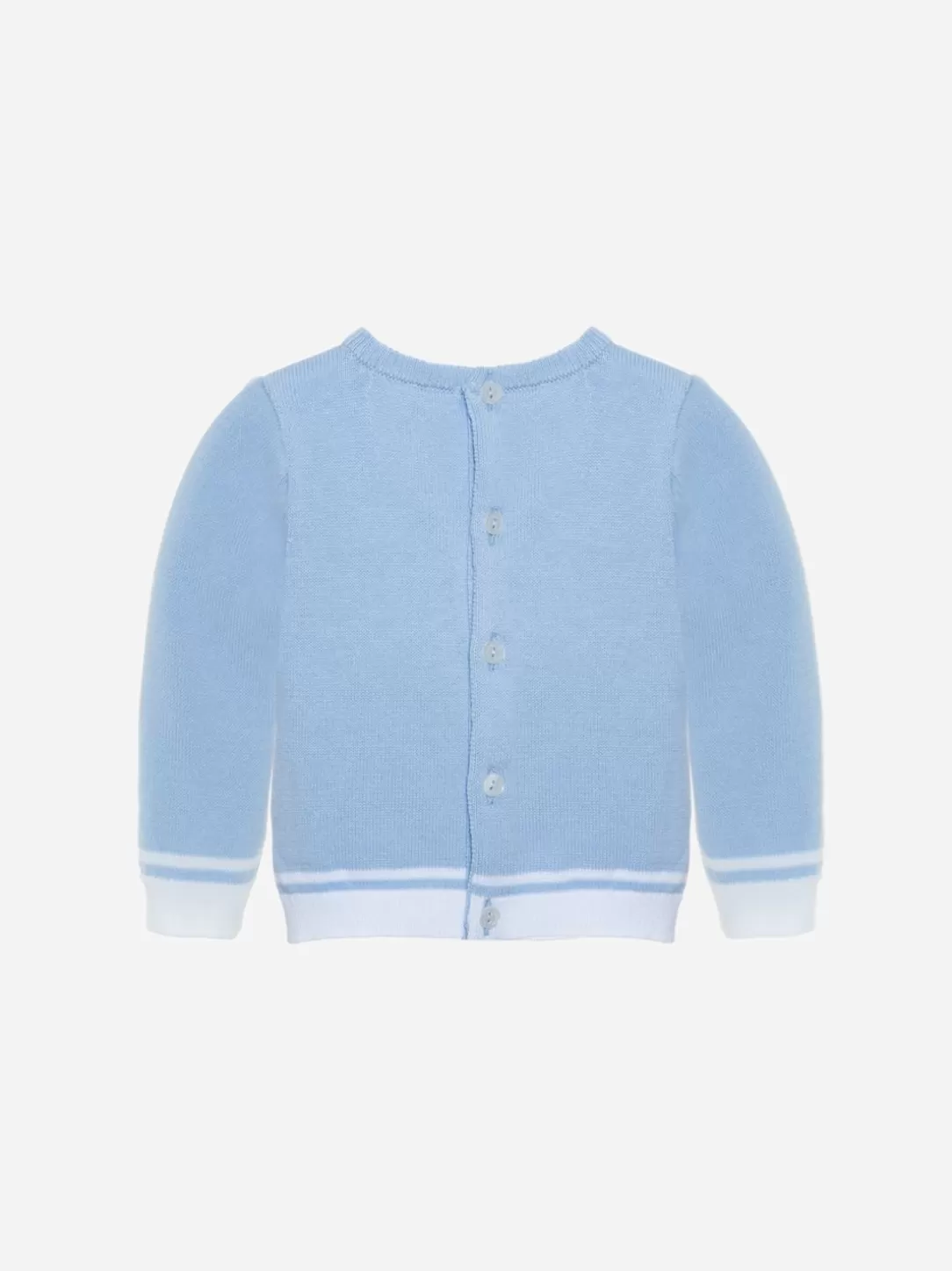 Baby Patachou Blue Sweater With Marine Bear