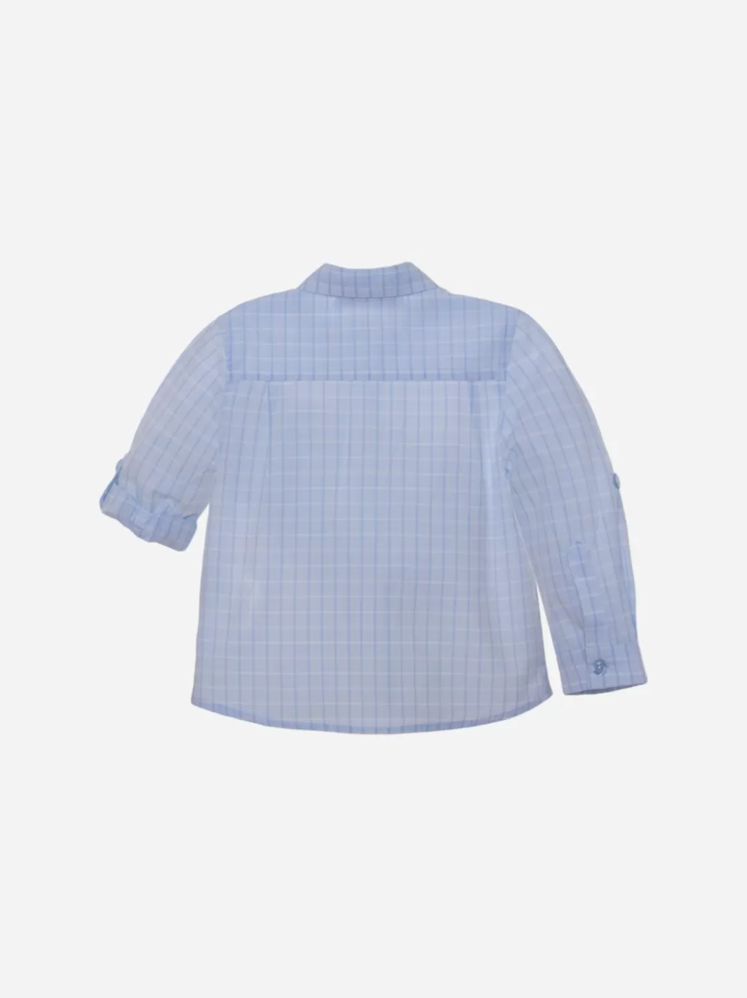 Baby Patachou Boys Blue Plaid Shirt