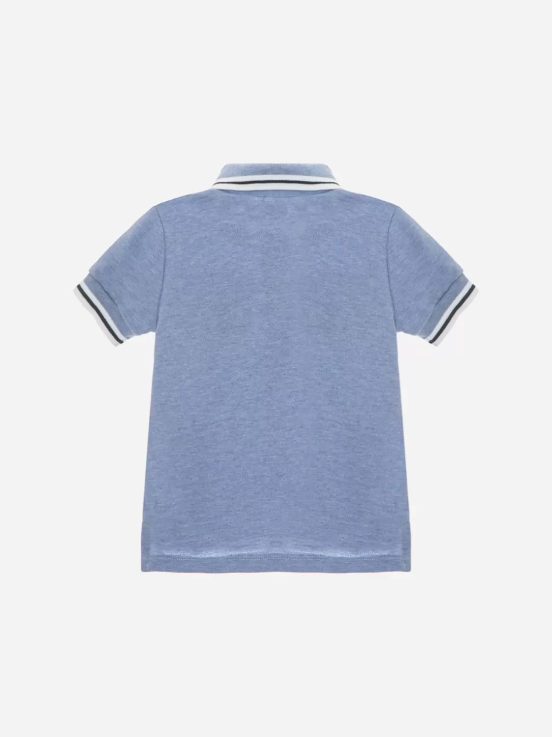 Baby Patachou Boys Blue Polo In Jersey