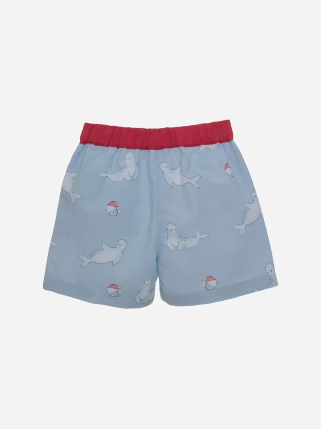 Baby Patachou Boys Blue Swim Shorts With Exclusive Print