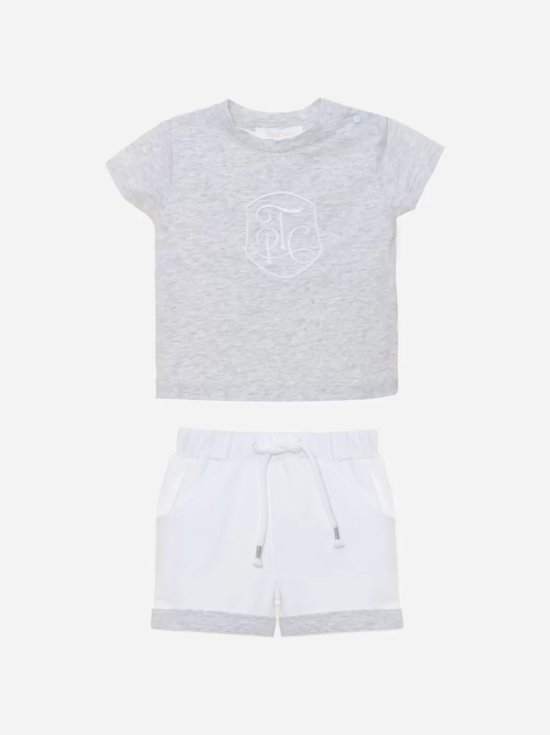 Baby Patachou Boys Gray Jersey Set