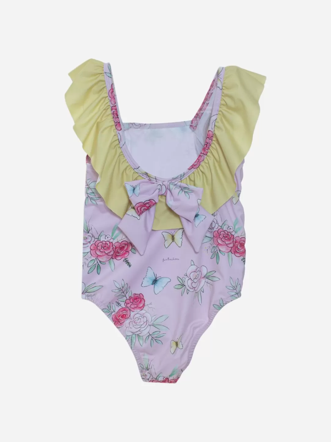 Baby Patachou Exclusive Pink Roses Butterfly Print Swimsuit