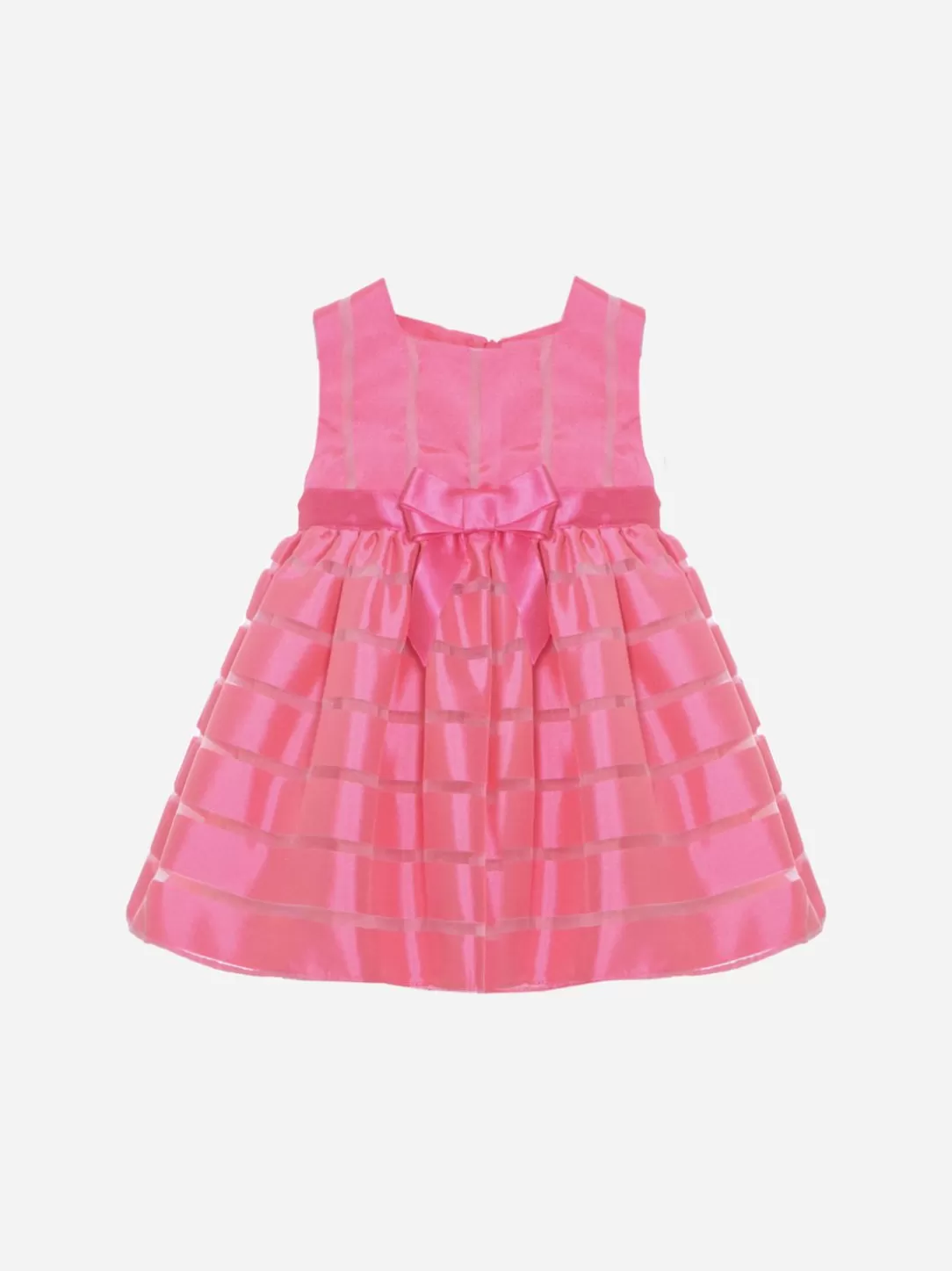 Baby Patachou Fuchsia Rose Chiffon And Organza Dress