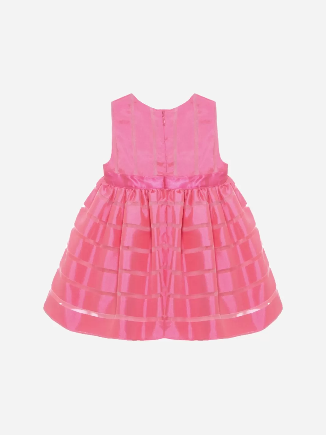 Baby Patachou Fuchsia Rose Chiffon And Organza Dress