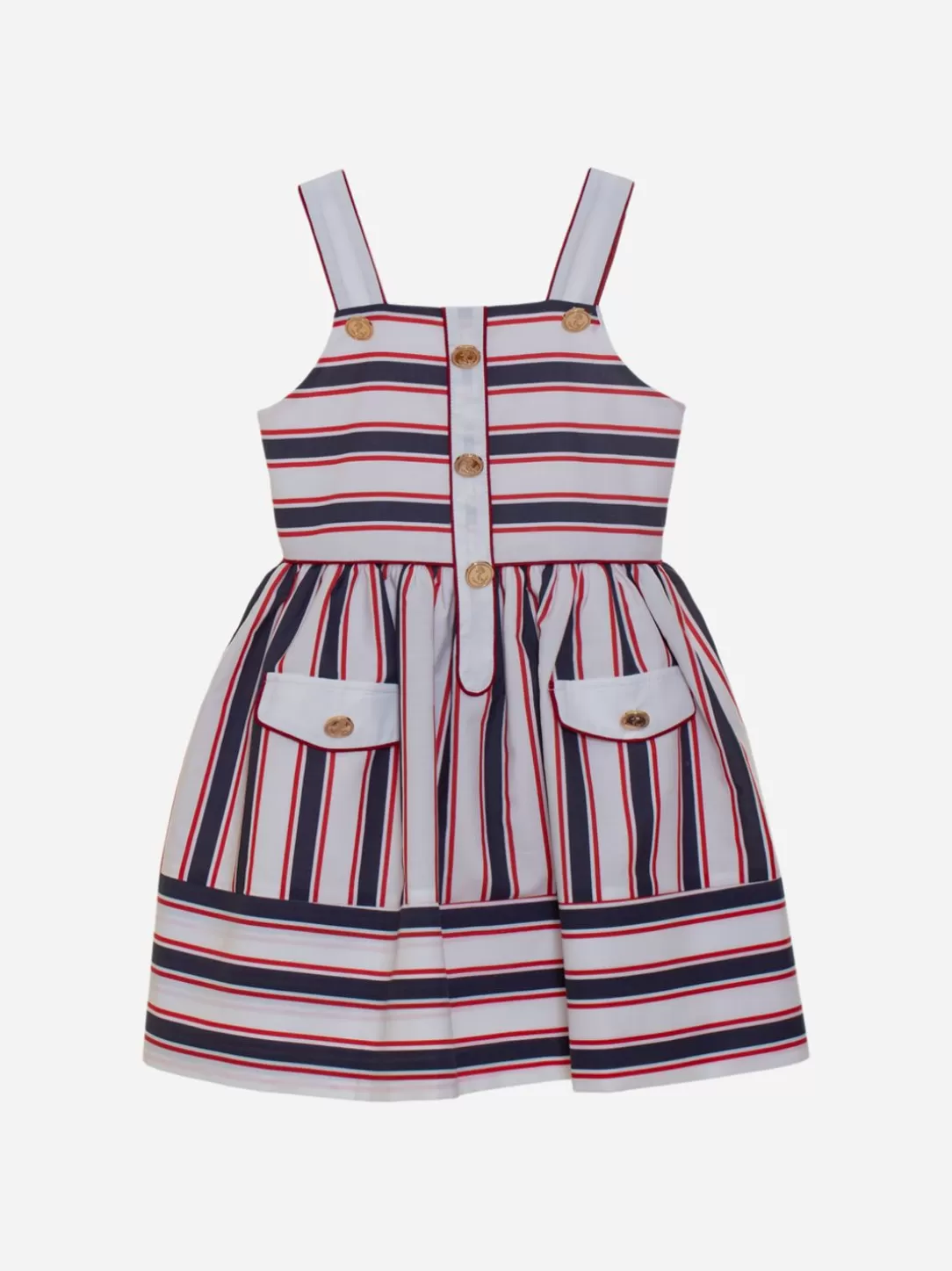 Girl Patachou Girls Cruise Striped Dress