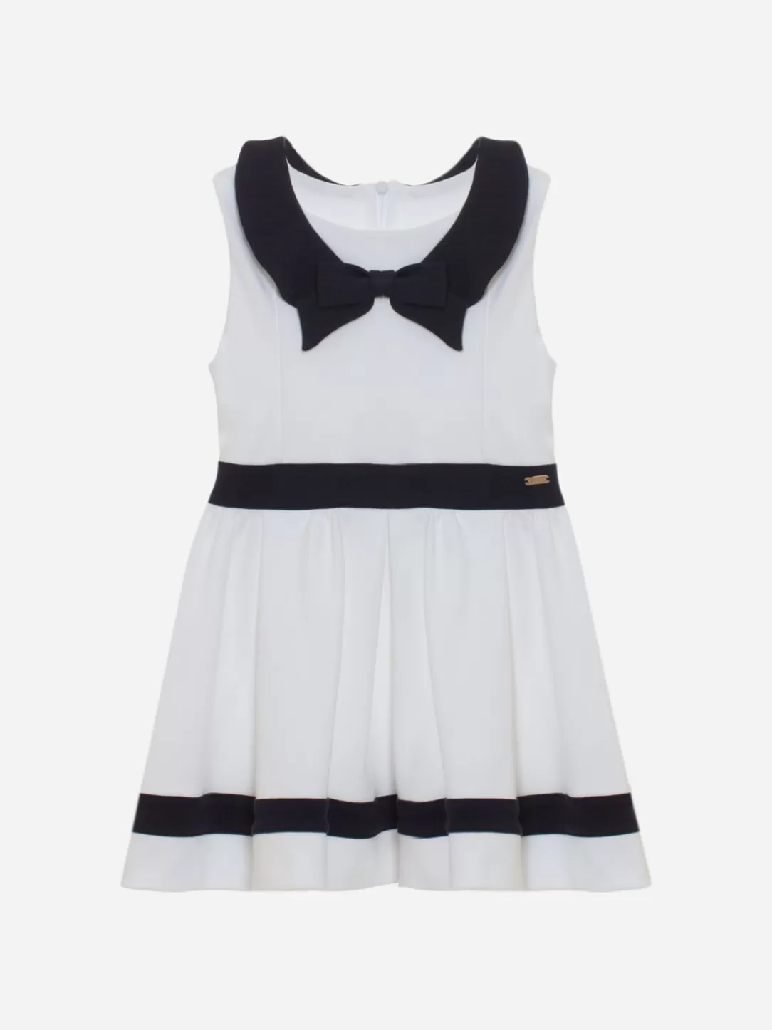 Girl Patachou Girls Cruise White And Marine Dress