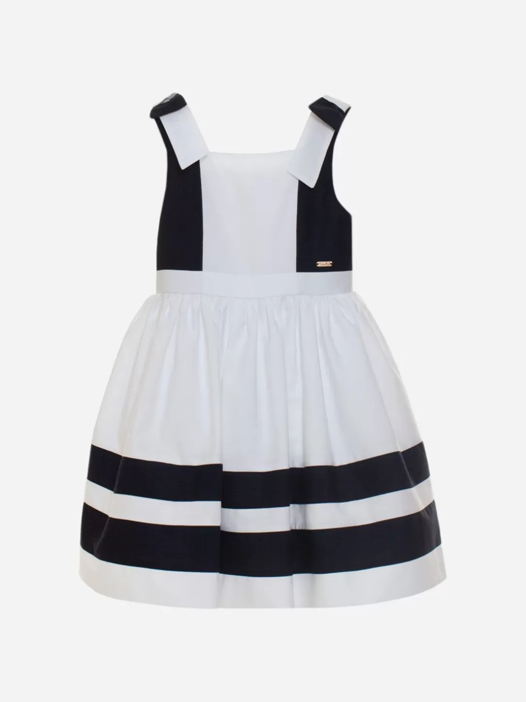 Girl Patachou Girls Cruise White And Marine Dress