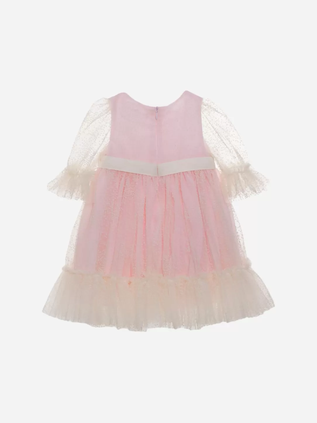 Baby Patachou Girls Dress In Pink Tulle