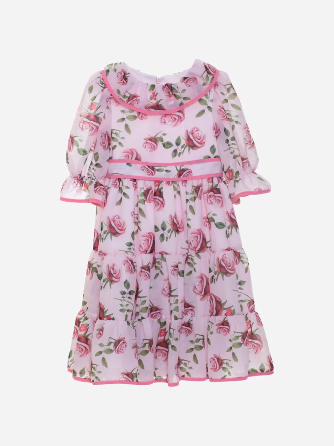 Girl Patachou Girls Dress With Exclusive Rose Print