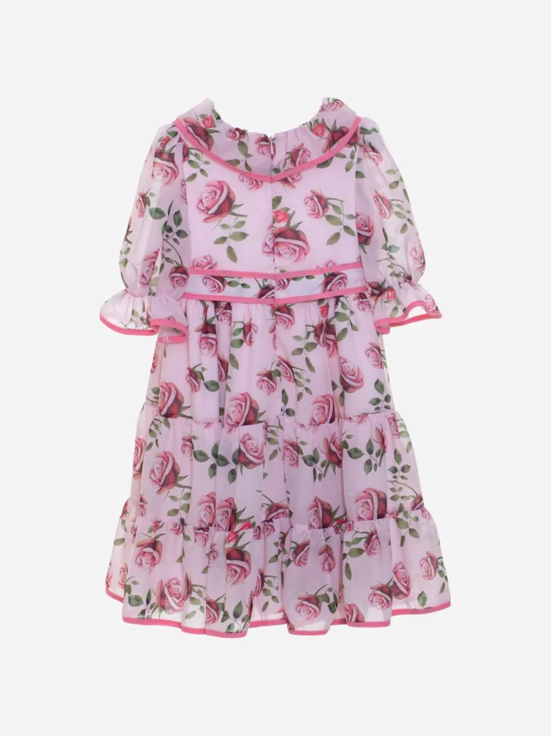 Girl Patachou Girls Dress With Exclusive Rose Print