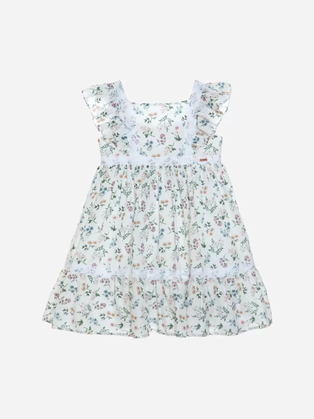 Girl Patachou Girls Dress With Floral Print