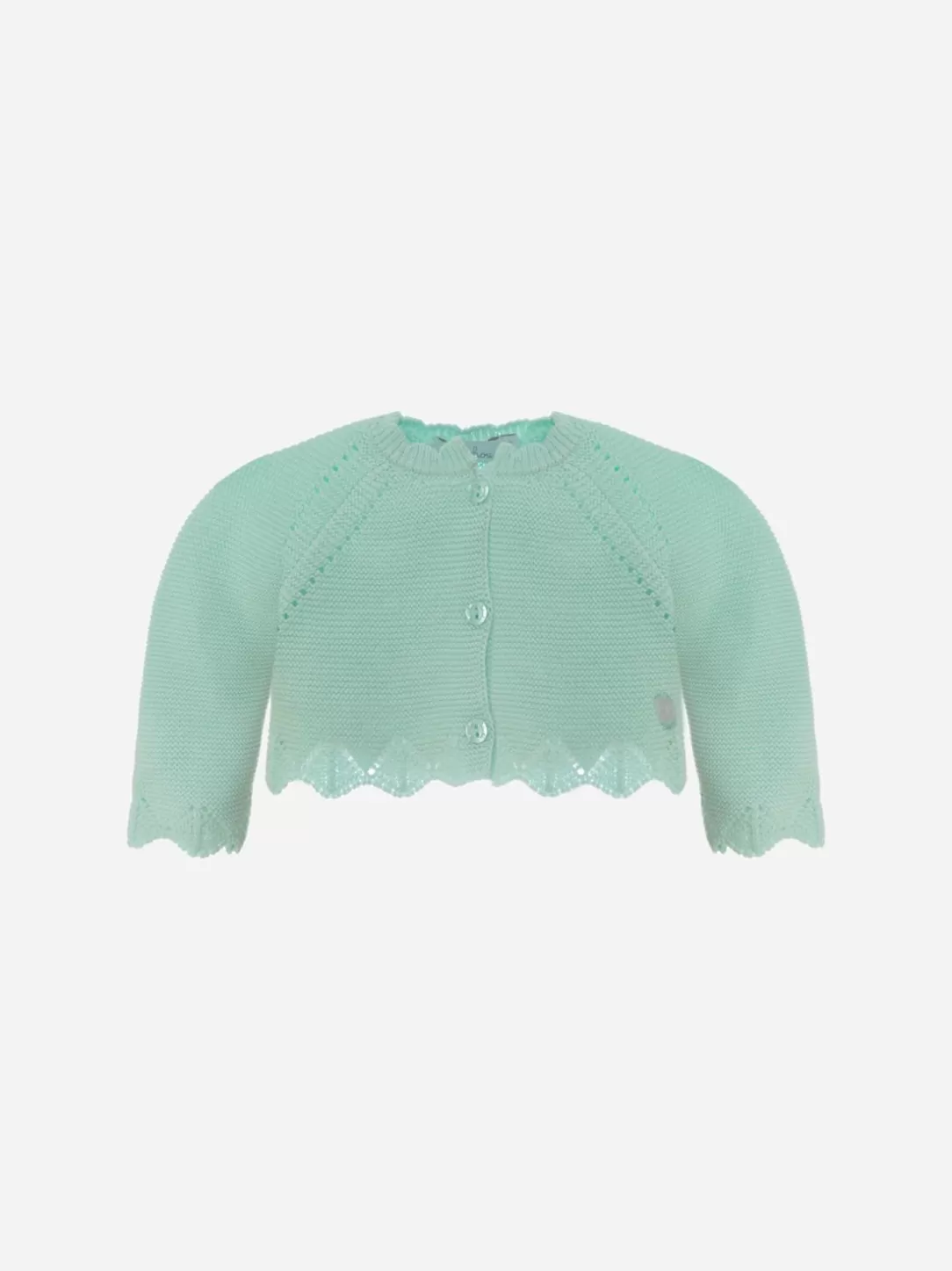 Baby Patachou Girl'S Green Water Knit Cardigan