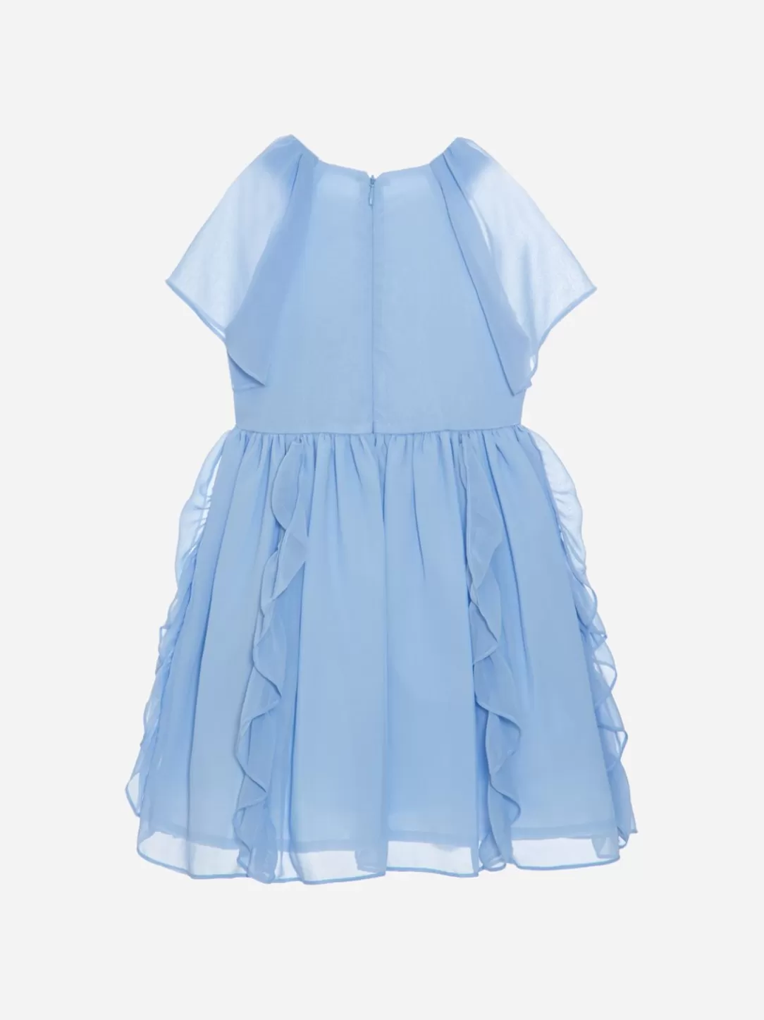 Girl Patachou Girls Light Blue Chiffon Dress