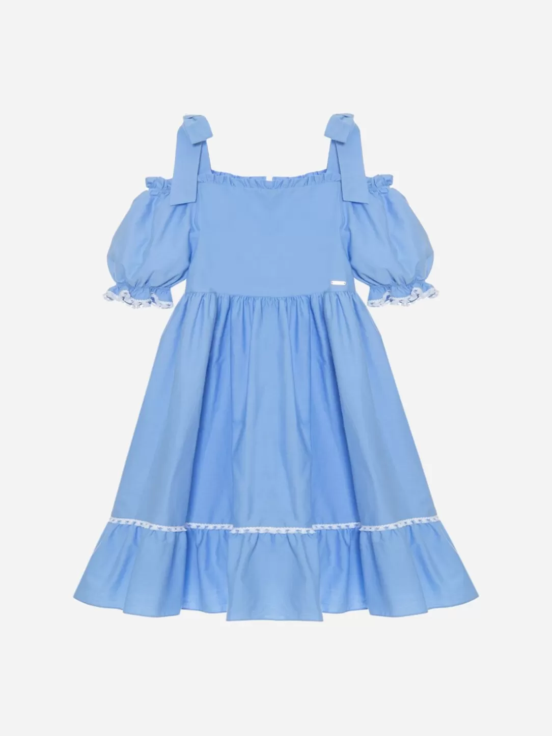 Girl Patachou Girls Light Blue Strapless Dress