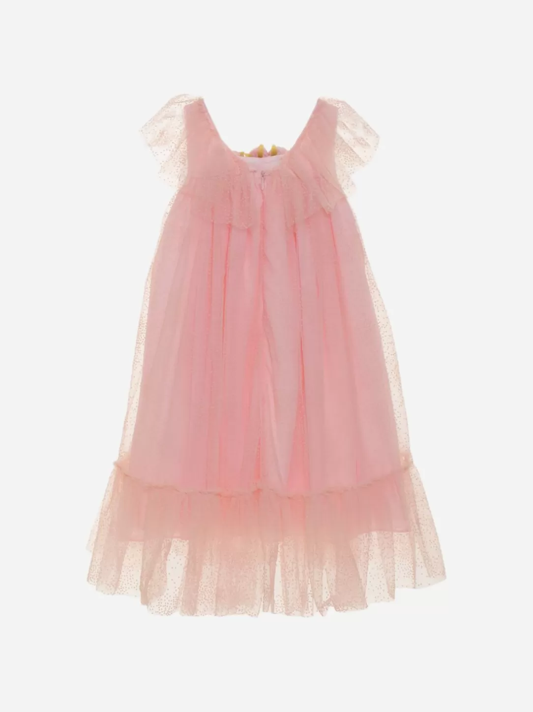 Girl Patachou Girls Pink Dress In Tulle