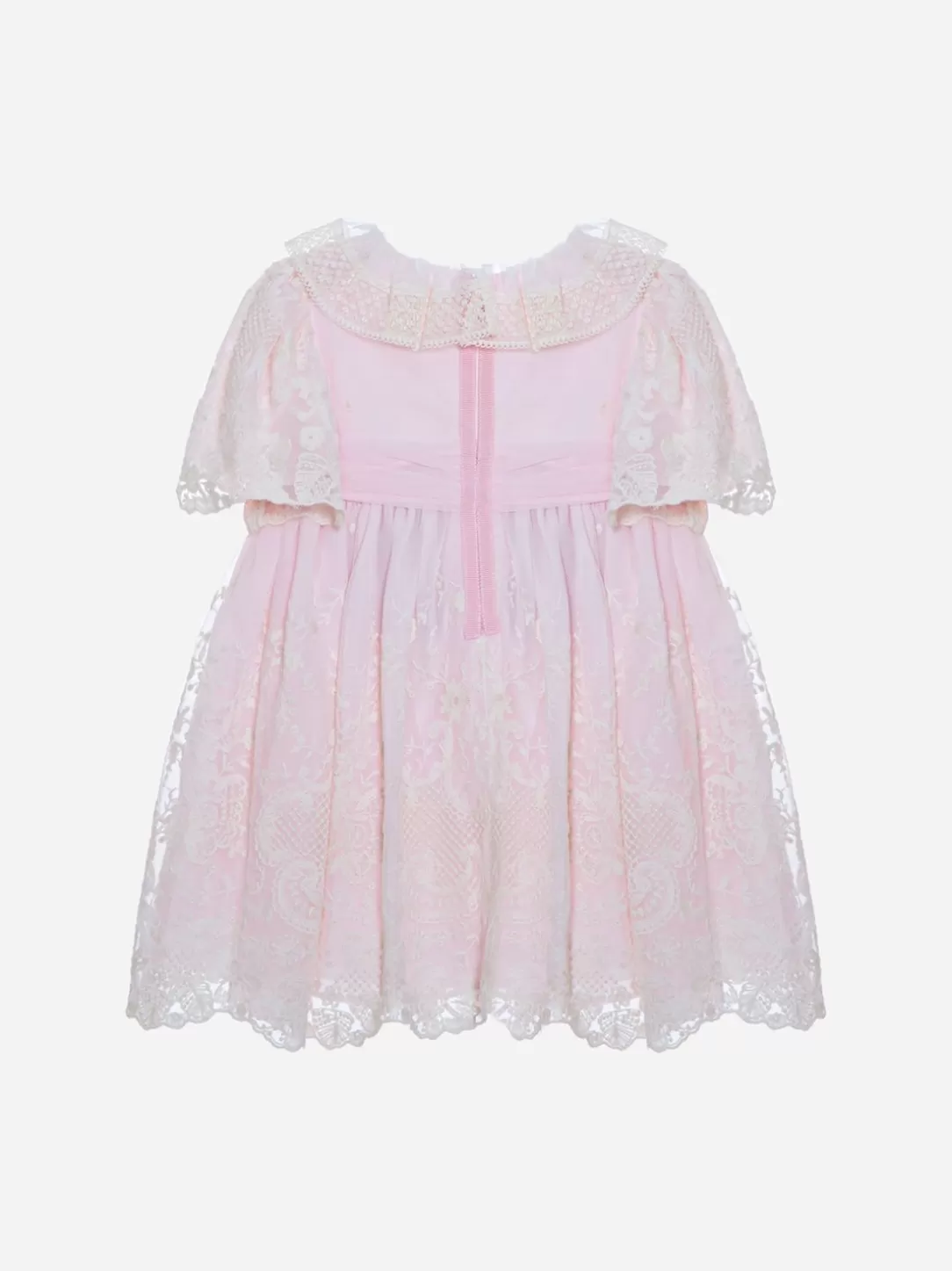 Baby Patachou Girls Pink Embroidered Dress