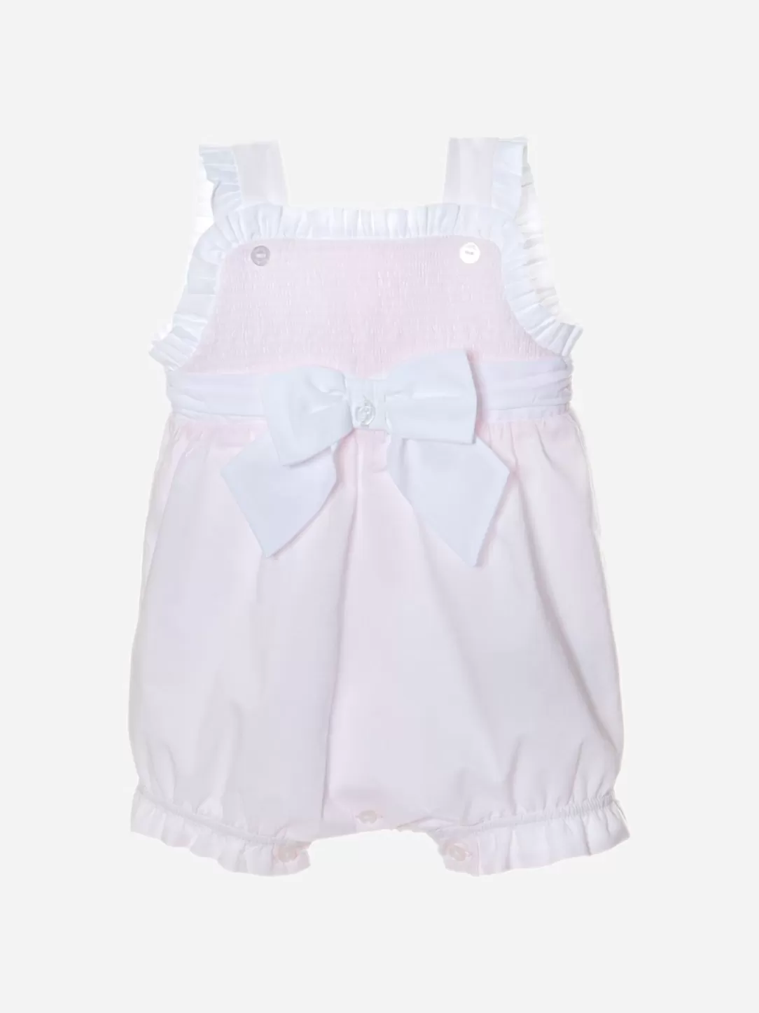 Baby Patachou Girls Pink Jumpsuit With Bow