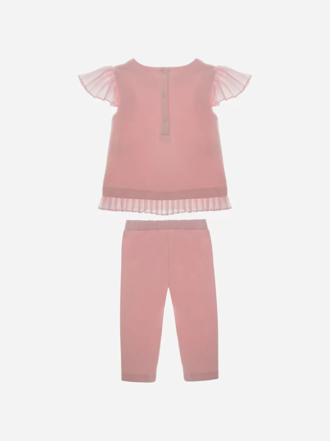 Baby Patachou Girls Pink Set In Interlock