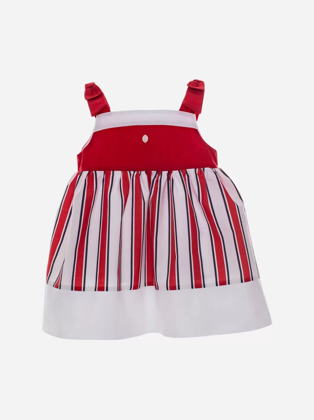 Baby Patachou Girls Red Striped Dress