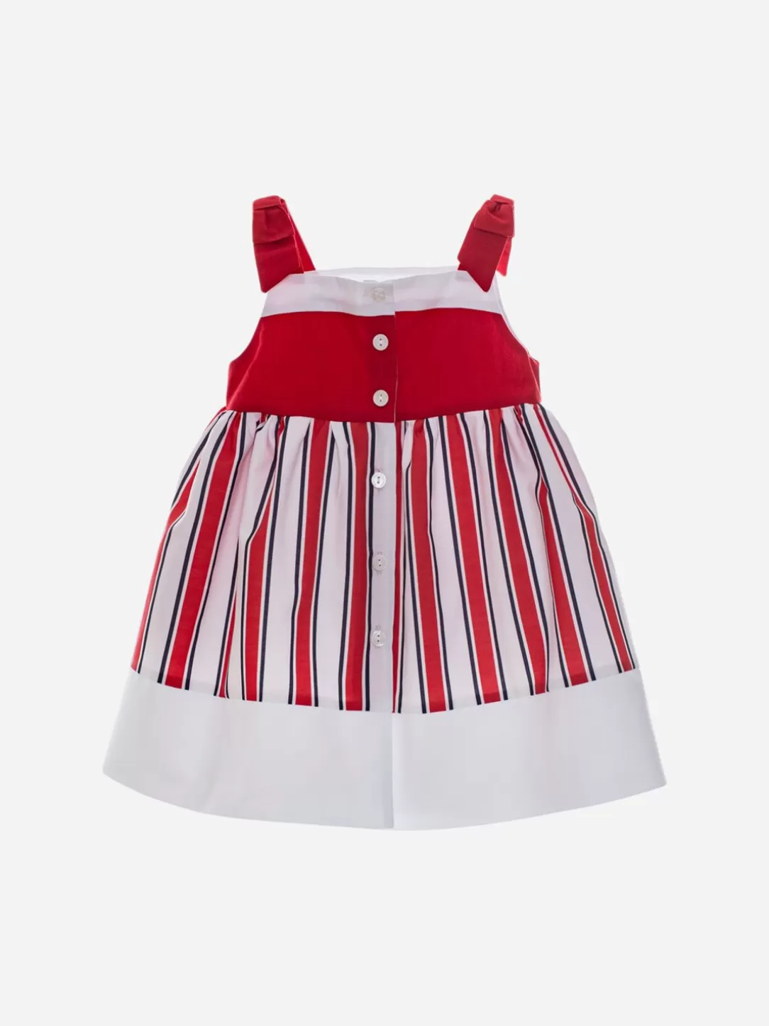 Baby Patachou Girls Red Striped Dress