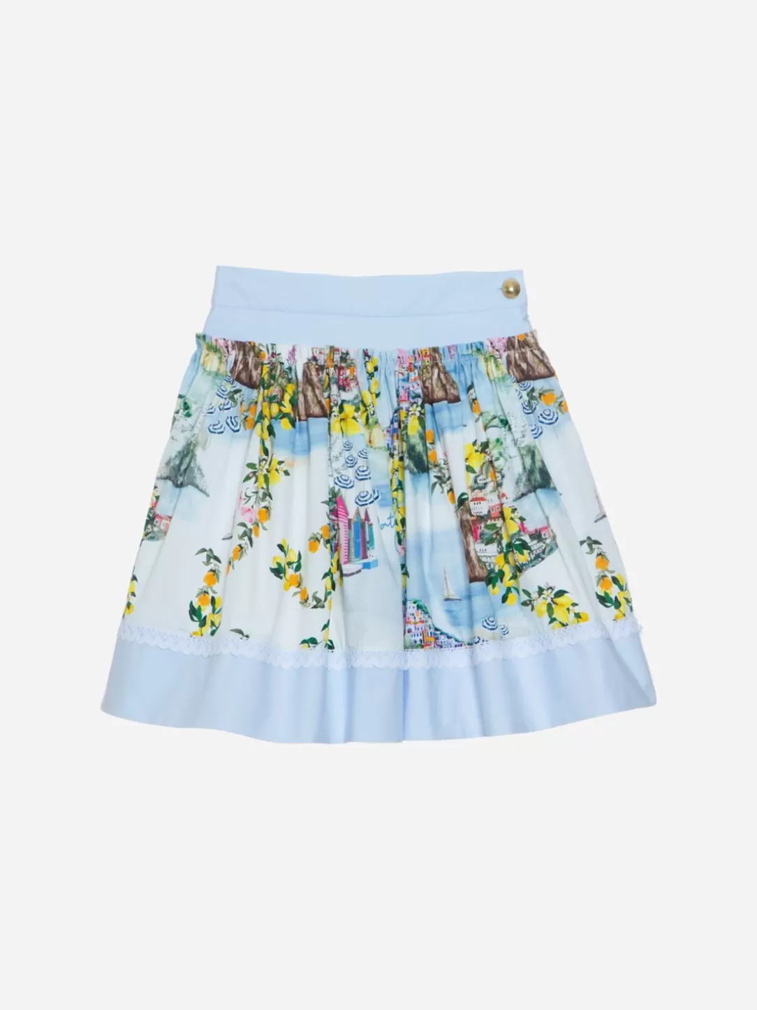 Girl Patachou Girls Skirt With Beach Club Print